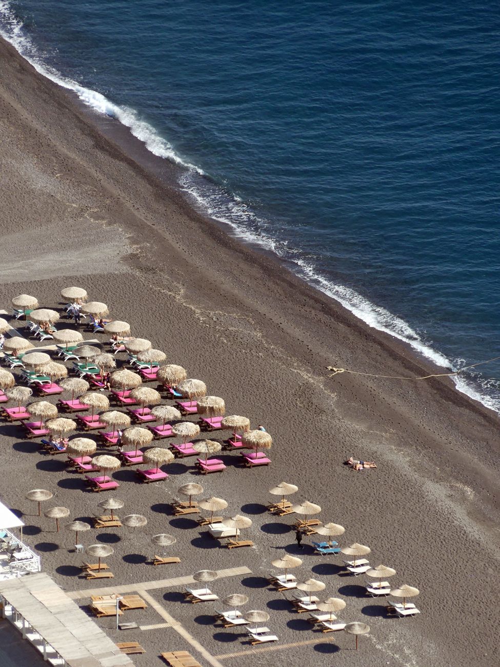 Perissa Black Sand Beach, Santorini